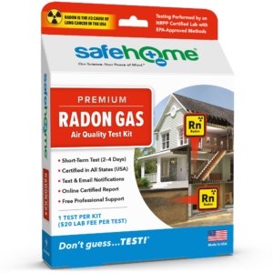 Radon Gas Test Kit – (WE TEST AT-LAB) – Premium